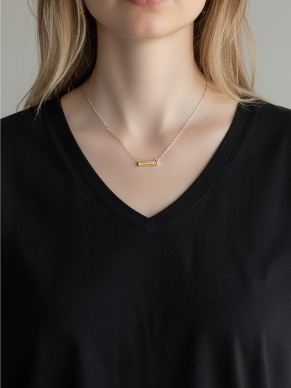 9/20 Gold Bar Pendant Necklace - Women's Jewelry